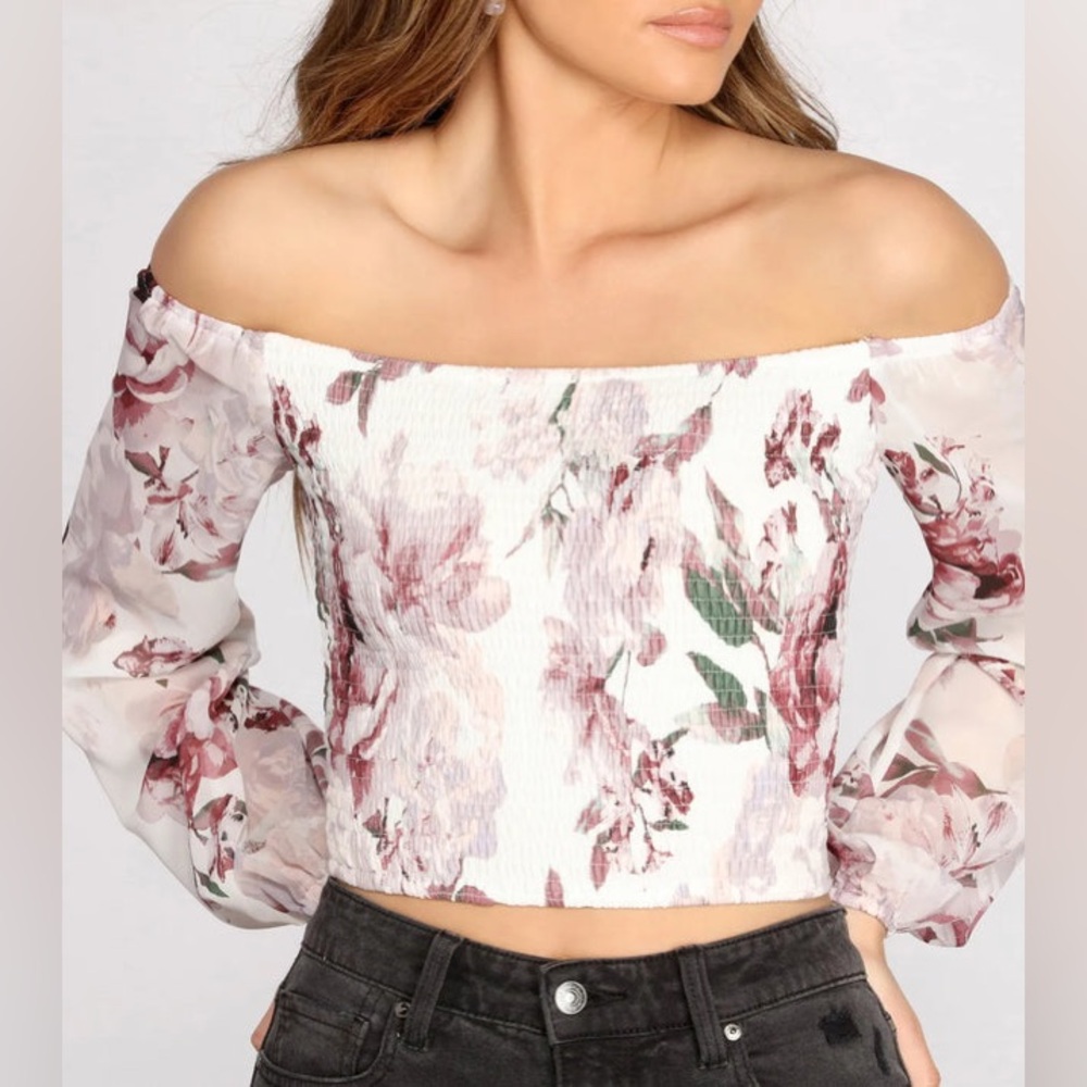 Windsor Smocked Floral Top